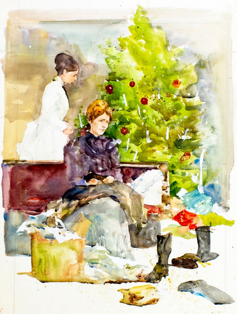 Charles Reid (MA,NY,1937-2019) watercolor painting (1 of 12)