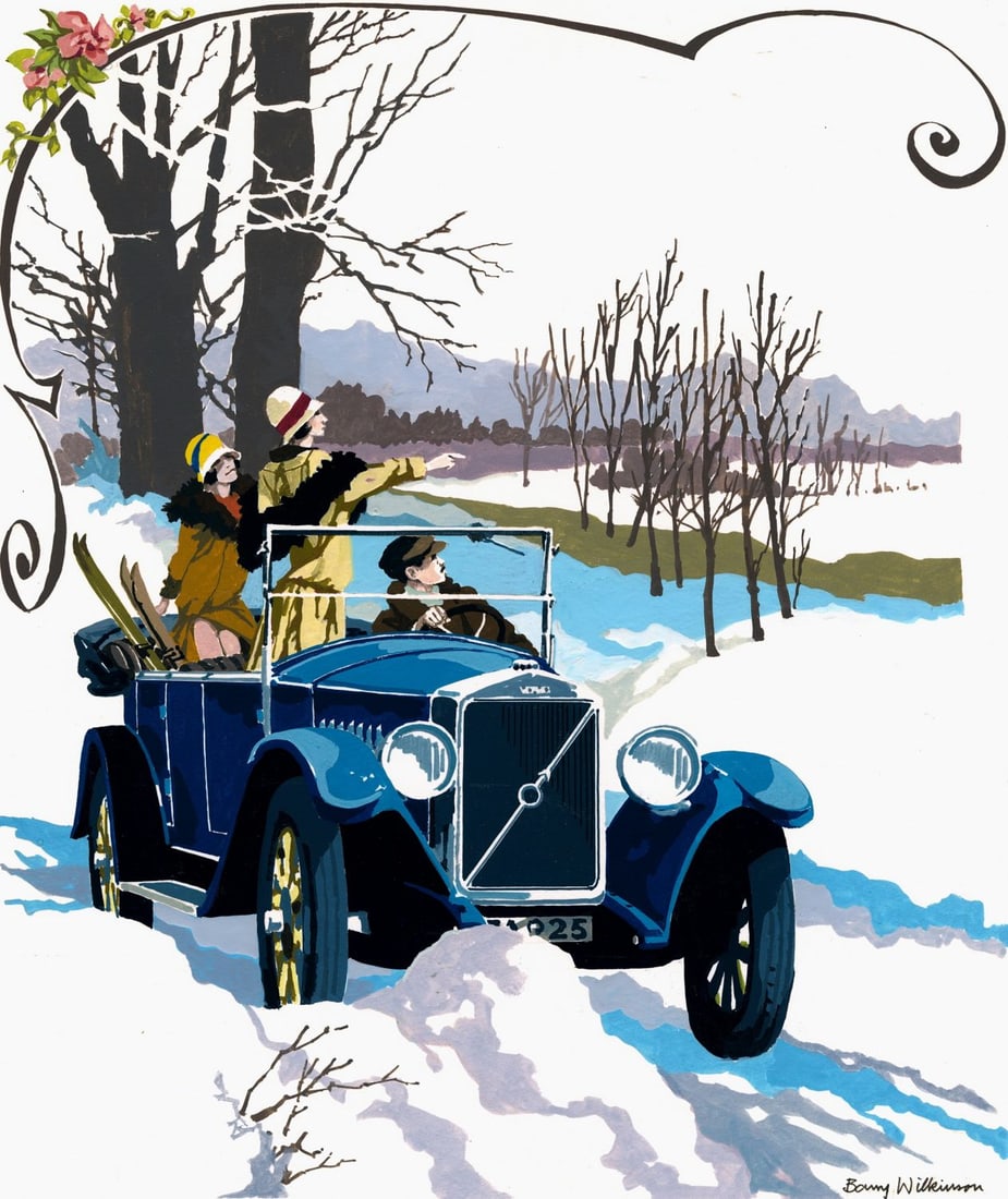 Barry Wilkinson (UK,1923-2007) gouache painting (1 of 13)