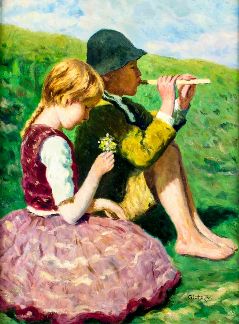 ATTR Oszkar Glatz (Hungary,Germany,1872-1958) oil painting (1 of 12)