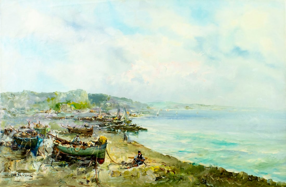 Mario Passoni (Italy,France,1929-?) oil painting (1 of 13)