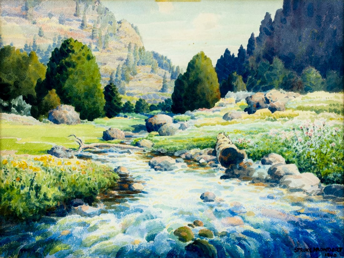 William Krondorf (NJ,FL,German,1878-1968) watercolor painting antique (1 of 14)