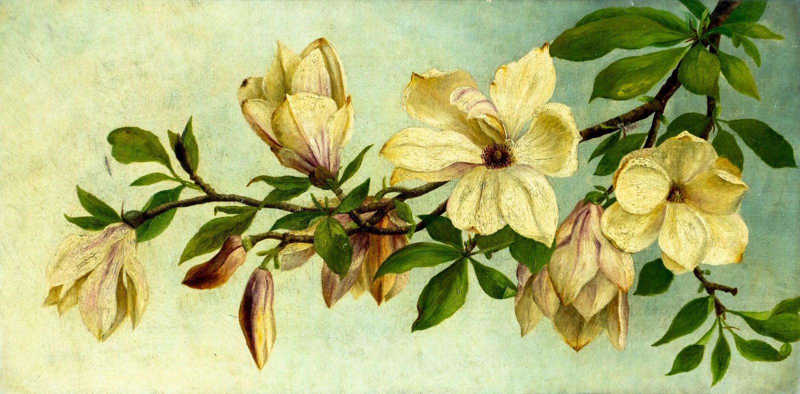 Antique 19C American oil painting (1 of 11)