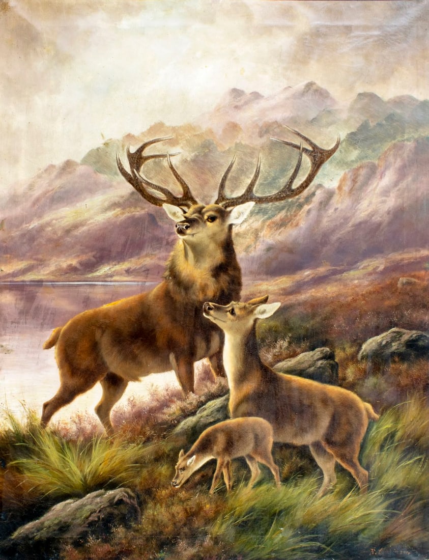 Robert Cleminson (UK,1864-1903) oil painting antique (1 of 12)