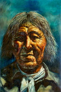 Jorge Tarallo (CA,Uruguay,b 1951) oil painting: ARTIST: Jorge Braun Andres Tarallo (California, Uruguay, born 1951) NAME: Portrait of Indian Man MEDIUM: oil on canvas CONDITION: Very good. Restretched. No visible inpaint under UV light.