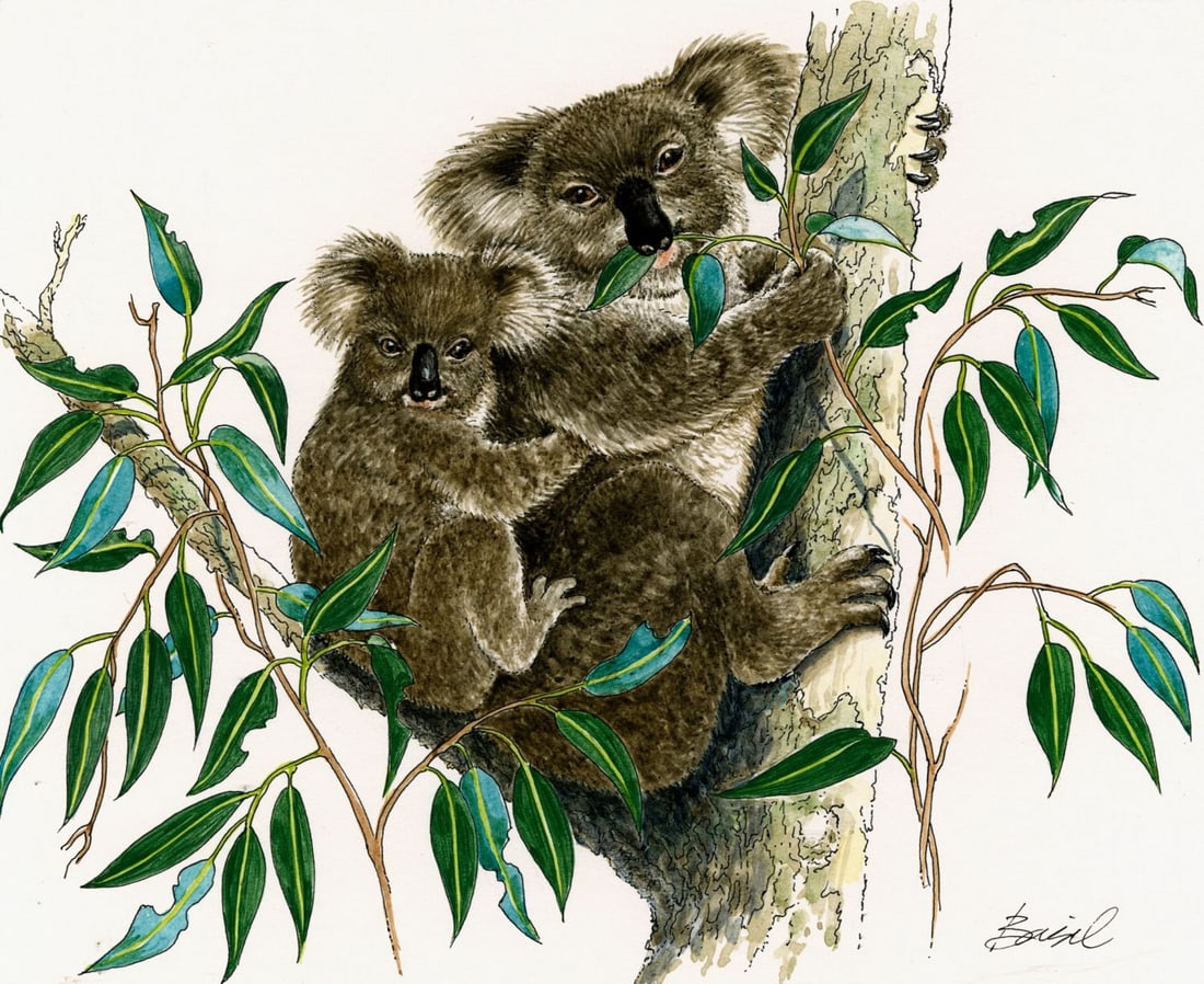 Basil Smith (UK,1925-2010) watercolor painting (1 of 13)