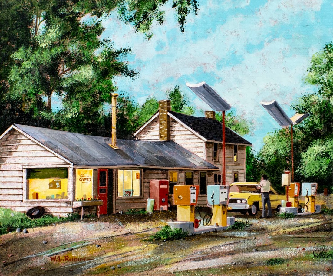 W L Rubin (US,20C) oil painting (1 of 13)