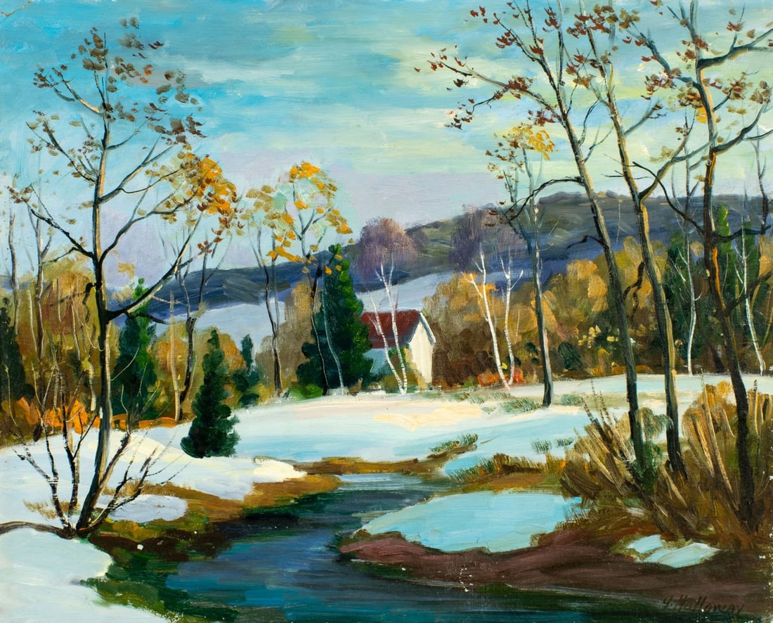 George Holloway (NJ,20C) oil painting (1 of 12)