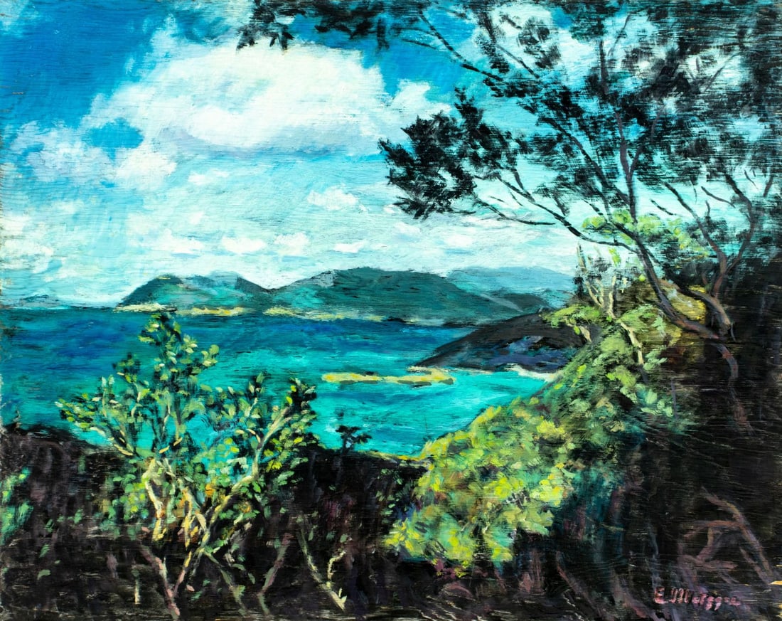 Evelyn Metzger (NY,Brazil,1911-2007) oil painting (1 of 12)