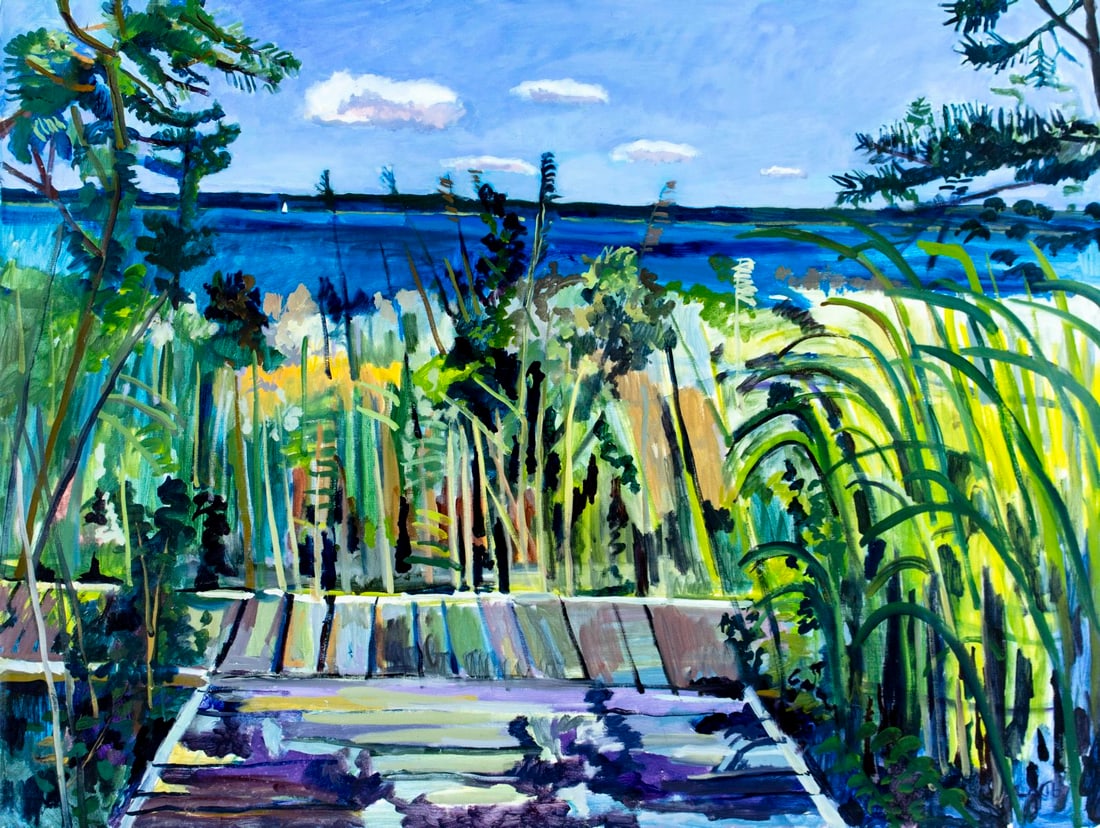 John Laub (PA,NY,1947-2005) oil painting (1 of 12)