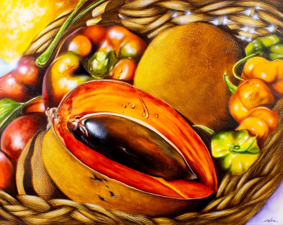 Contemporary 20/21C American acrylic painting signed (1 of 12)