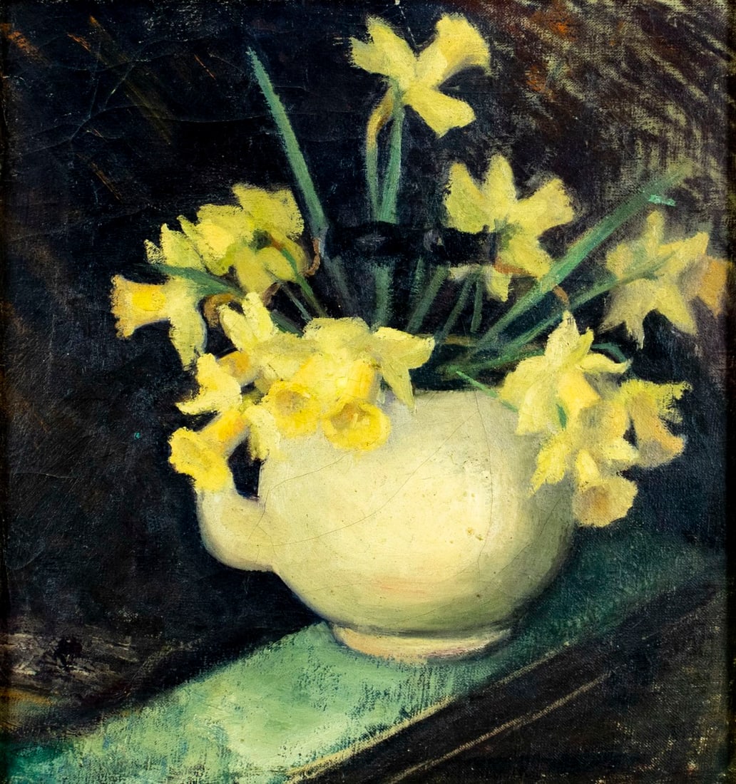 Antique 19C European oil painting (1 of 11)