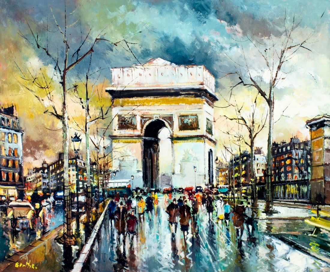 H Berthe (France,20C) oil painting (1 of 13)