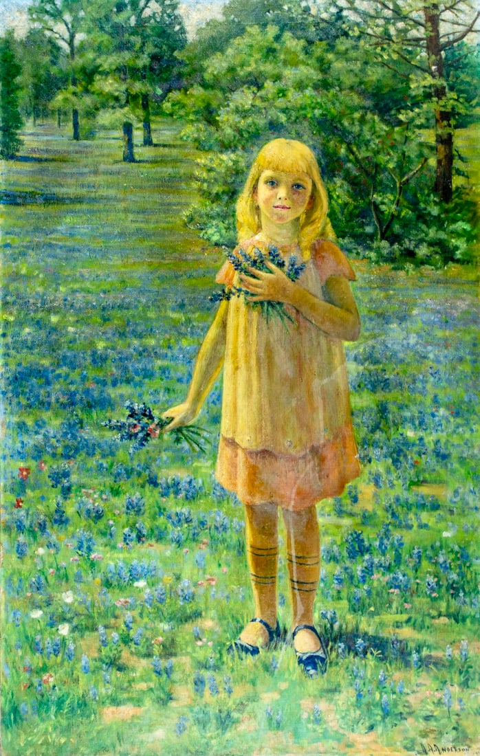 Abraham Anderson (NY,WY,NJ,1847-1940) oil painting antique (1 of 12)