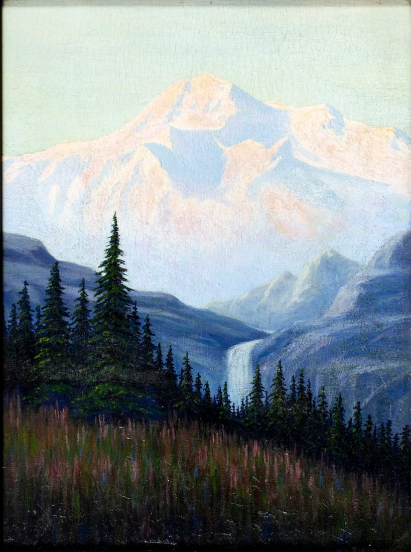 Charles Augustus Swanson (AK,CA,1905-1970) oil painting (1 of 15)