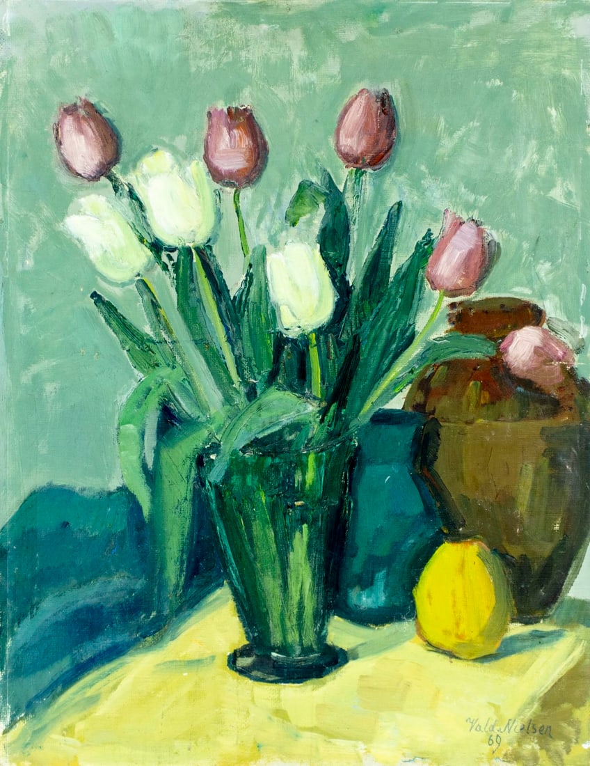 Valdemar Nielsen (Denmark,mid 20C) oil painting (1 of 12)