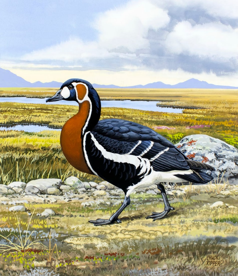 Chuck Ripper (WV,PA,1929-2019) gouache painting (1 of 13)