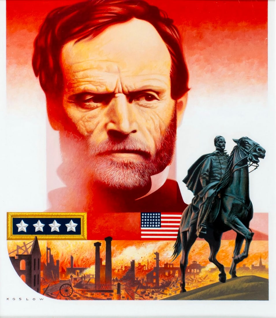 Howard Koslow (NJ,NY,1924-2016) oil painting (1 of 12)