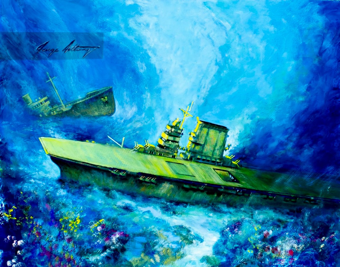 George Sottung (IL,1927-1999) oil painting (1 of 13)