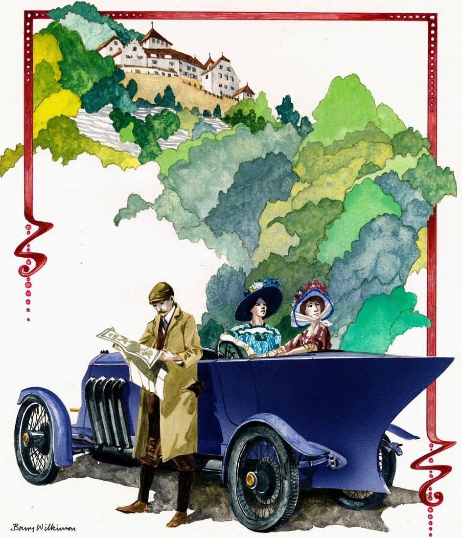 Barry Wilkinson (UK,1923-2007) watercolor painting (1 of 13)