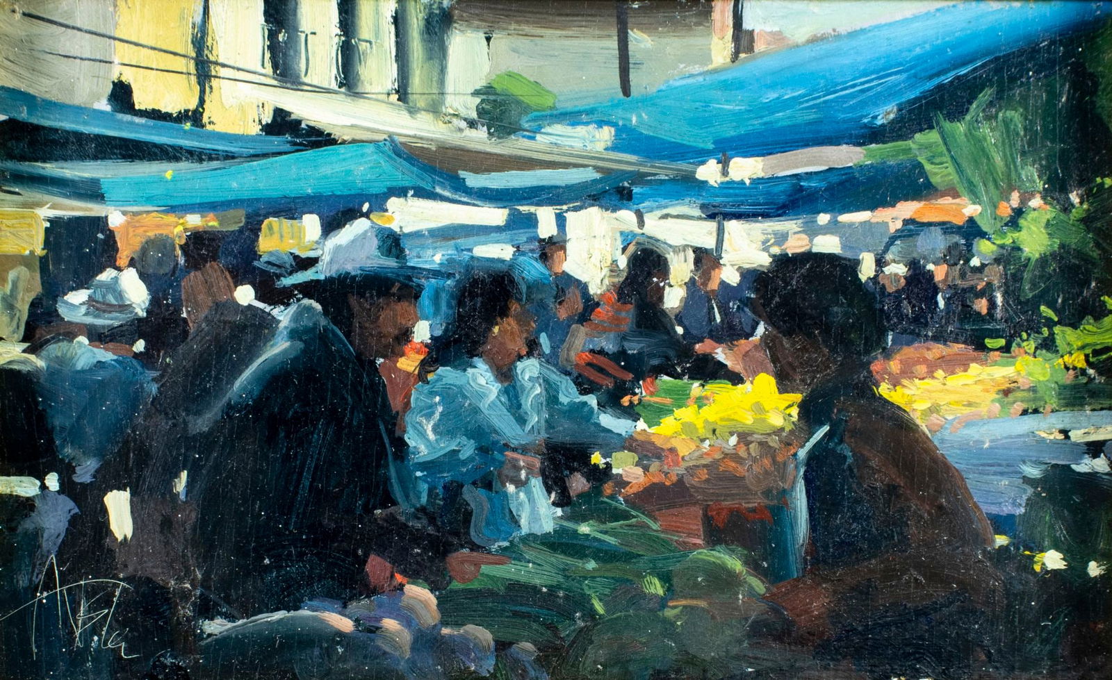 Ken Auster (CA,1949-2016) oil painting (1 of 11)