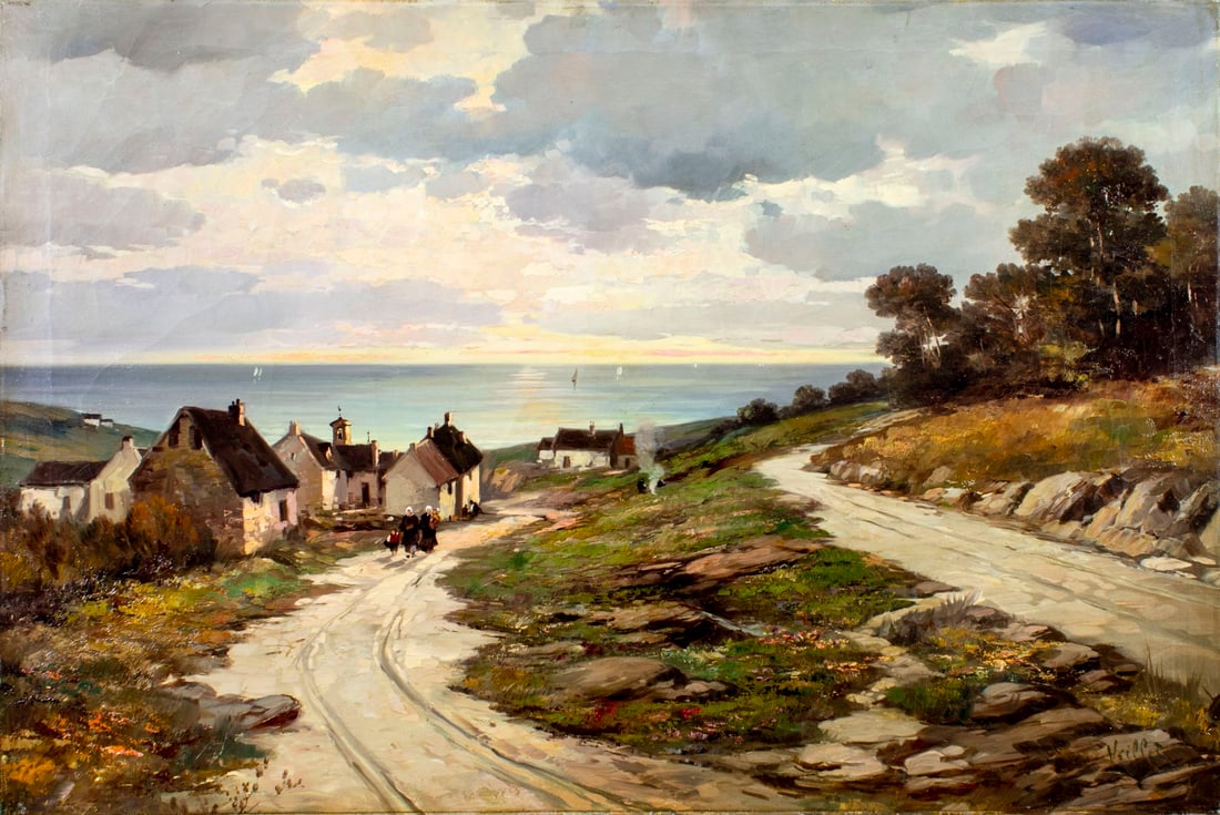 Alfred Veillet (France,1882-1958) oil painting (1 of 12)