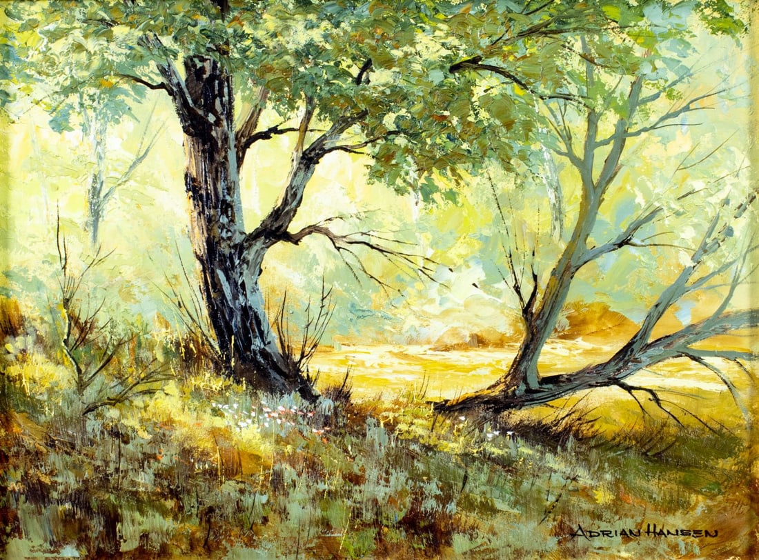 Adrian Hansen (AZ,1929-?) oil painting (1 of 13)