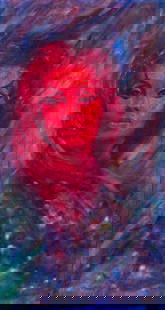 S Tilson (US,mid 20C) oil painting: ARTIST: S Tilson (American, mid 20 century) NAME: Portrait of Woman YEAR: 1962 MEDIUM: oil on canvas CONDITION: Very good. No visible inpaint under UV light. SIGHT SIZE: 26 x 14 inches / 66 x 35 cm