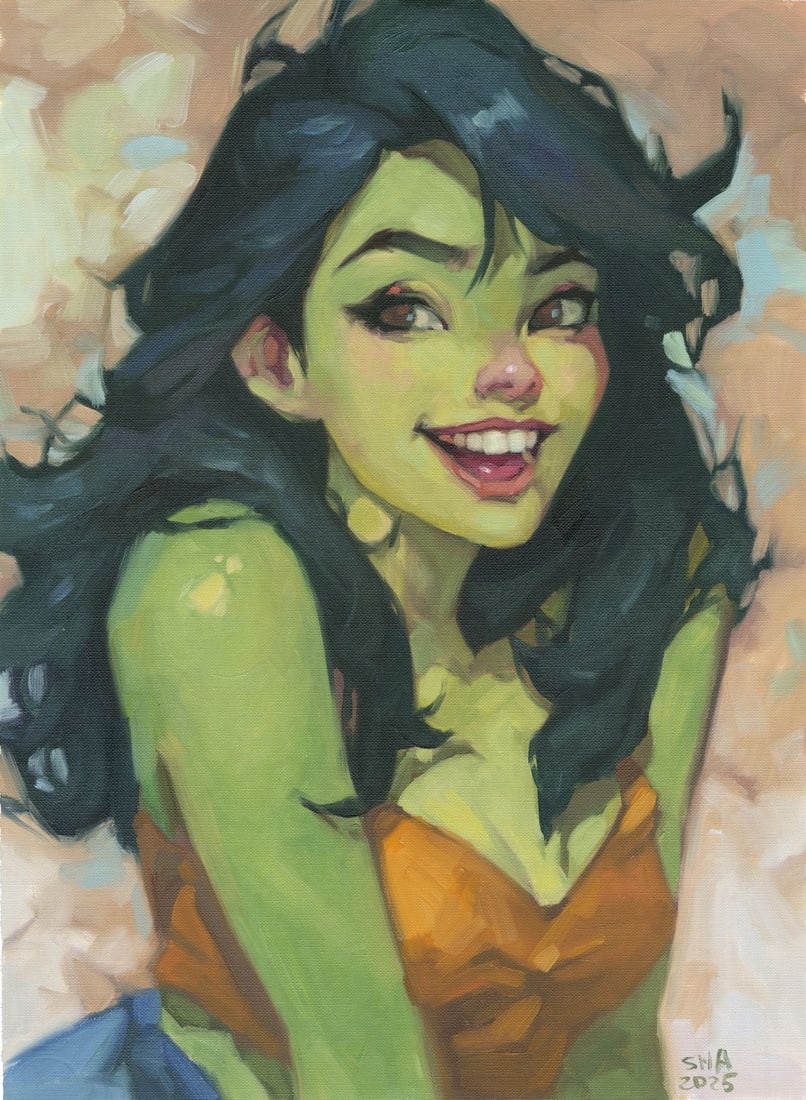 Anna Sharyha (Ukraine,b 1998) oil painting (1 of 12)