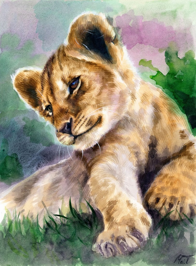 Tatiana Moiseenko (Ukraine,b 1997) watercolor painting (1 of 12)