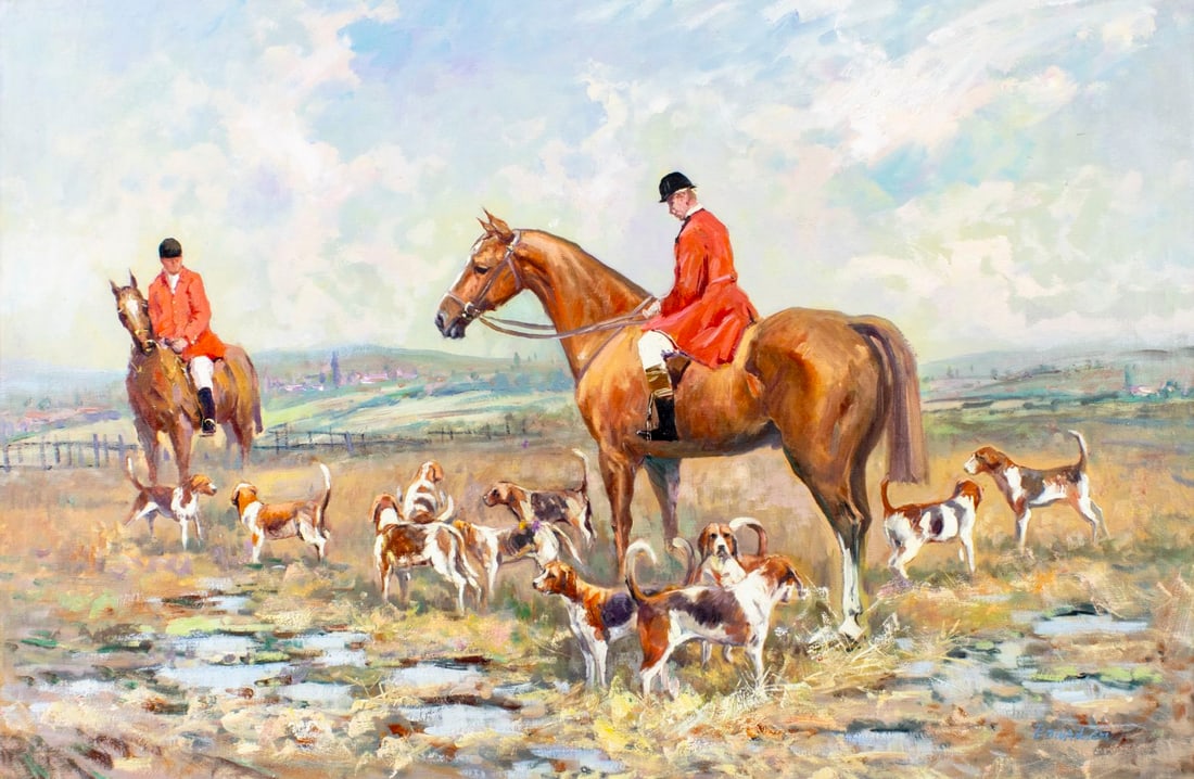 Ch Edward (UK,20C) oil painting (1 of 13)