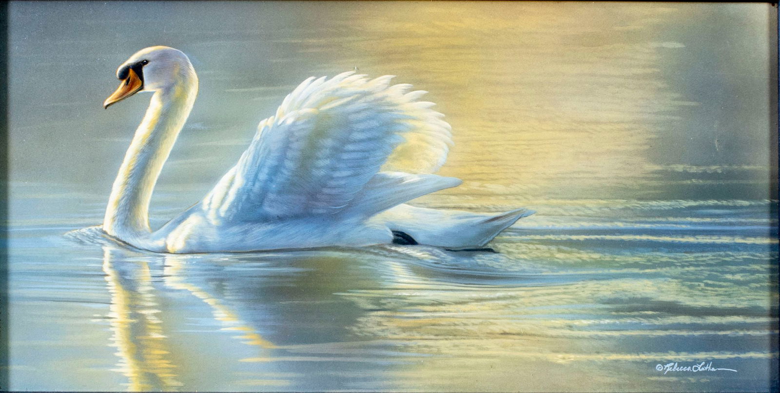 Rebecca Latham (MN,b 1979) watercolor painting (1 of 12)