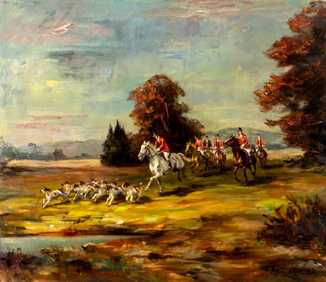 Wilhelm P Ahrweiler (German,1905-1987) oil painting (1 of 13)