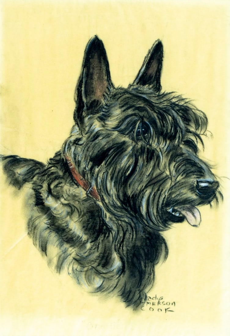 Gladys Emerson Cook (NY,MA,1899-1976) pastel painting (1 of 12)