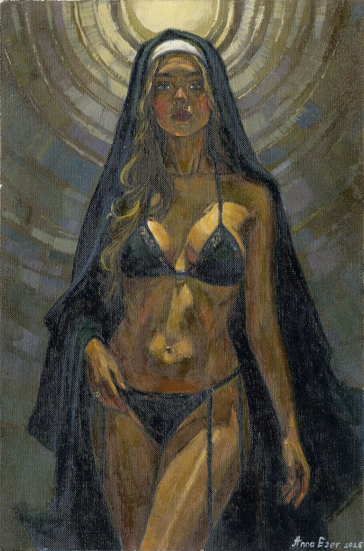 Anna Ezer (Ukraine,20/21C) acrylic painting (1 of 12)