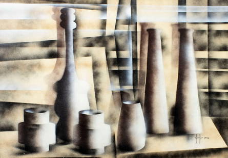 Vintage 20C European oil painting signed: ARTIST: - (Europe, 20 century) TITLE: Still Life MEDIUM: oil on canvas CONDITION: Unstretched (In-House stretching available). Few minor paint losses. No visible inpaint under UV light. ART SIZE: