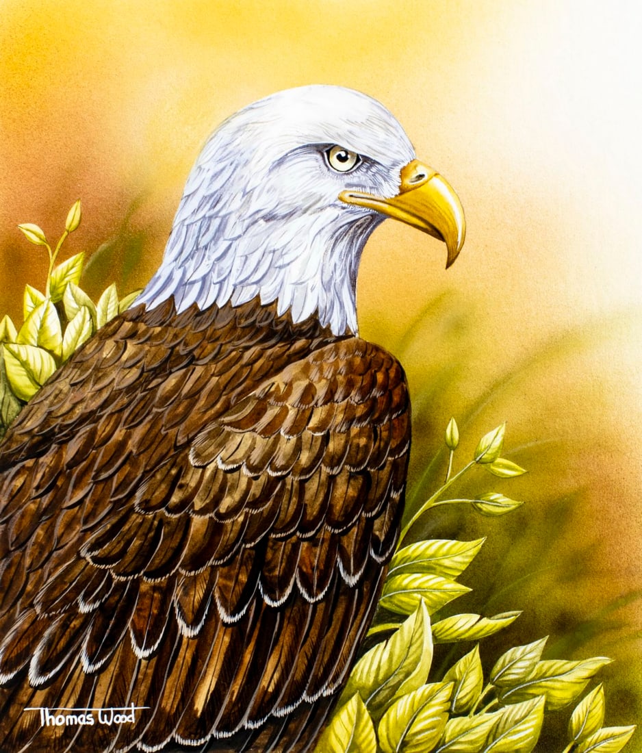 Thomas C Wood (US,20/21C) watercolor painting (1 of 13)