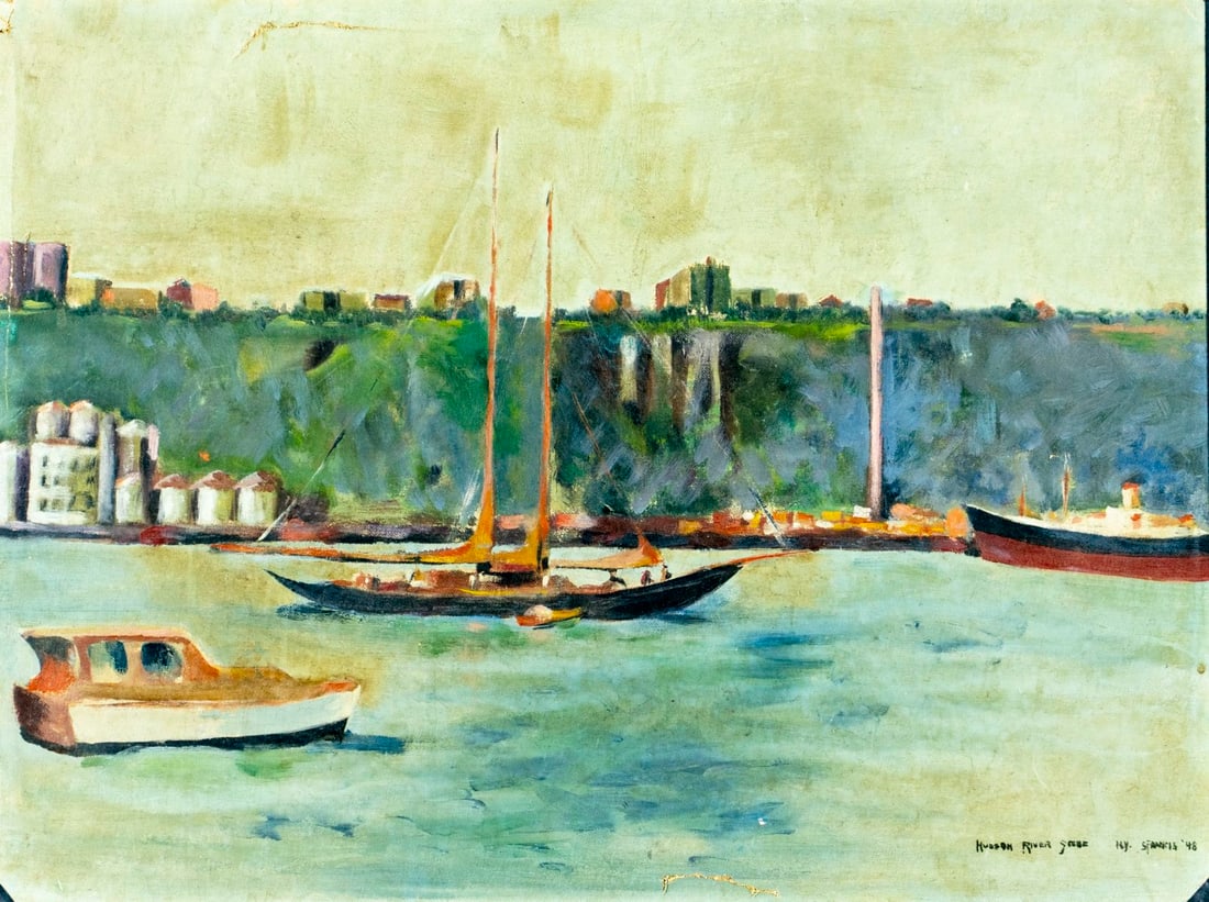 S Francis (NY,mid 20C) oil painting antique (1 of 13)