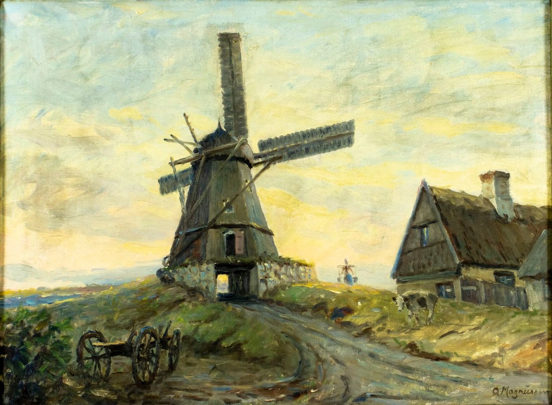 Arne Magnussen (Denmark,1890-1963) oil painting (1 of 12)