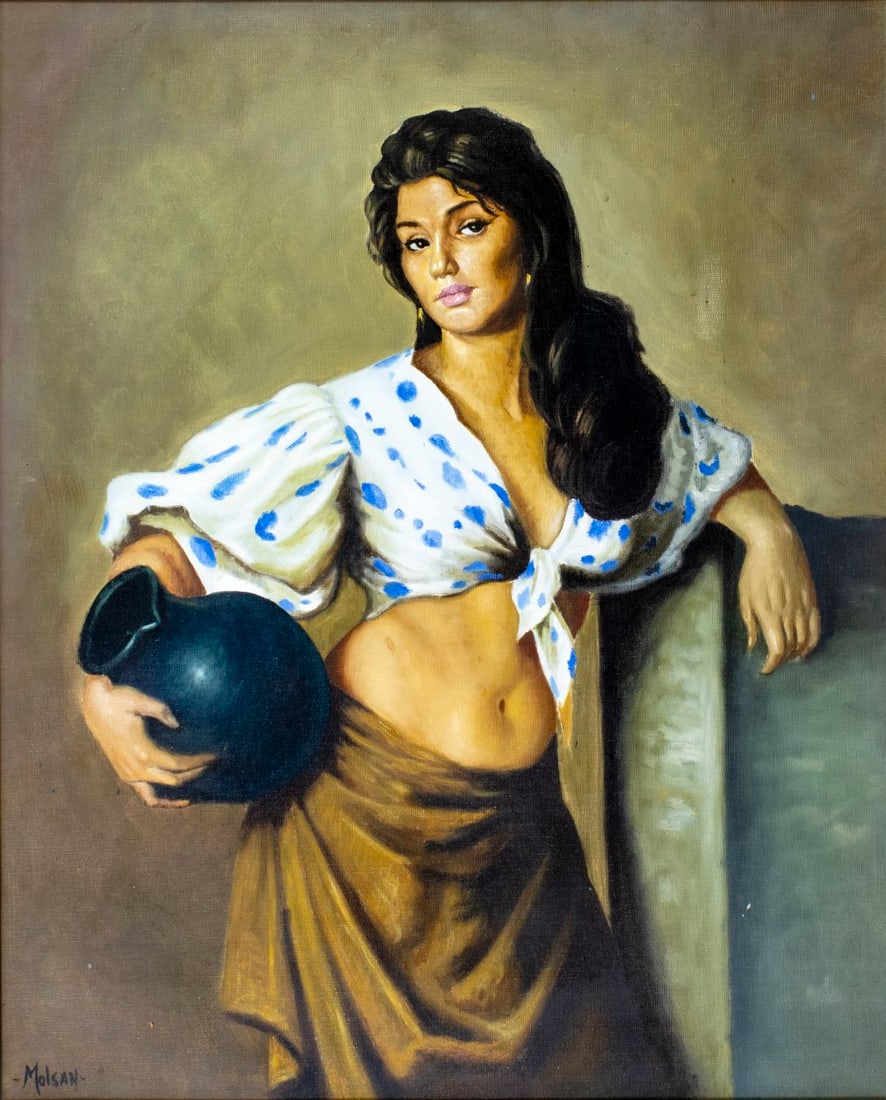 Moisan (Europe,20C) oil painting (1 of 13)