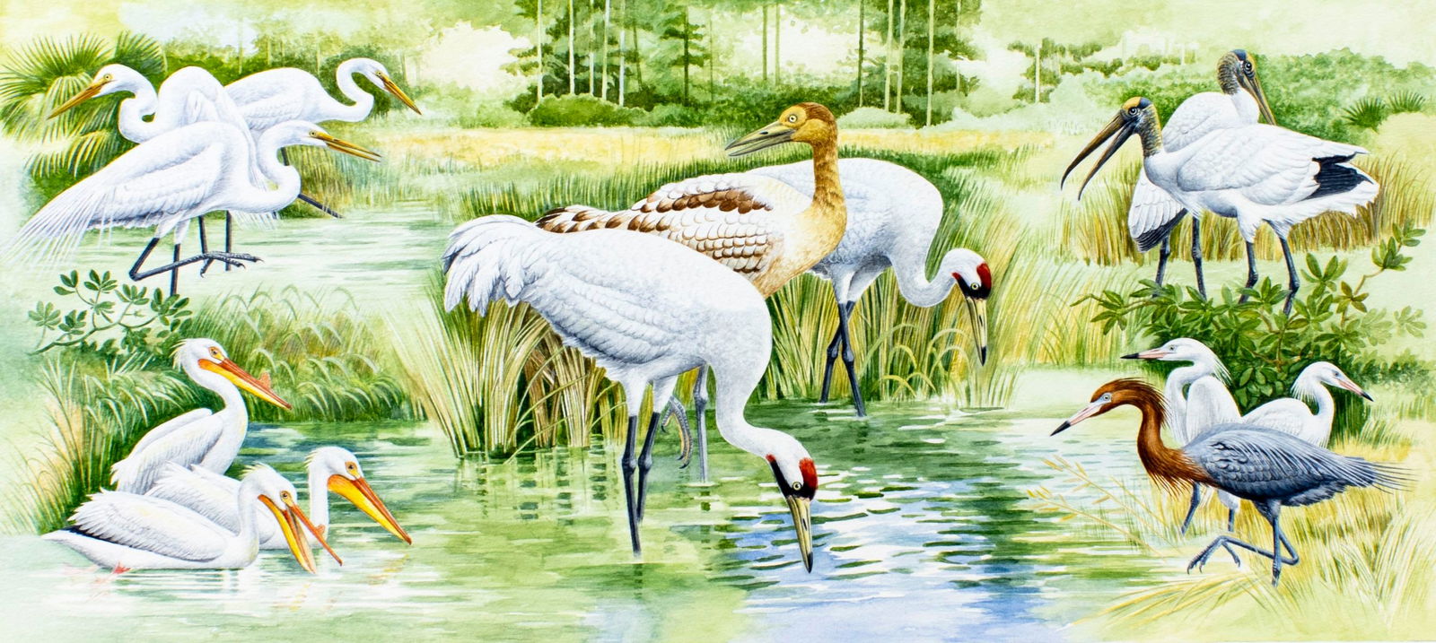 Pal Varga (Hungary,1937-?) watercolor painting (1 of 13)