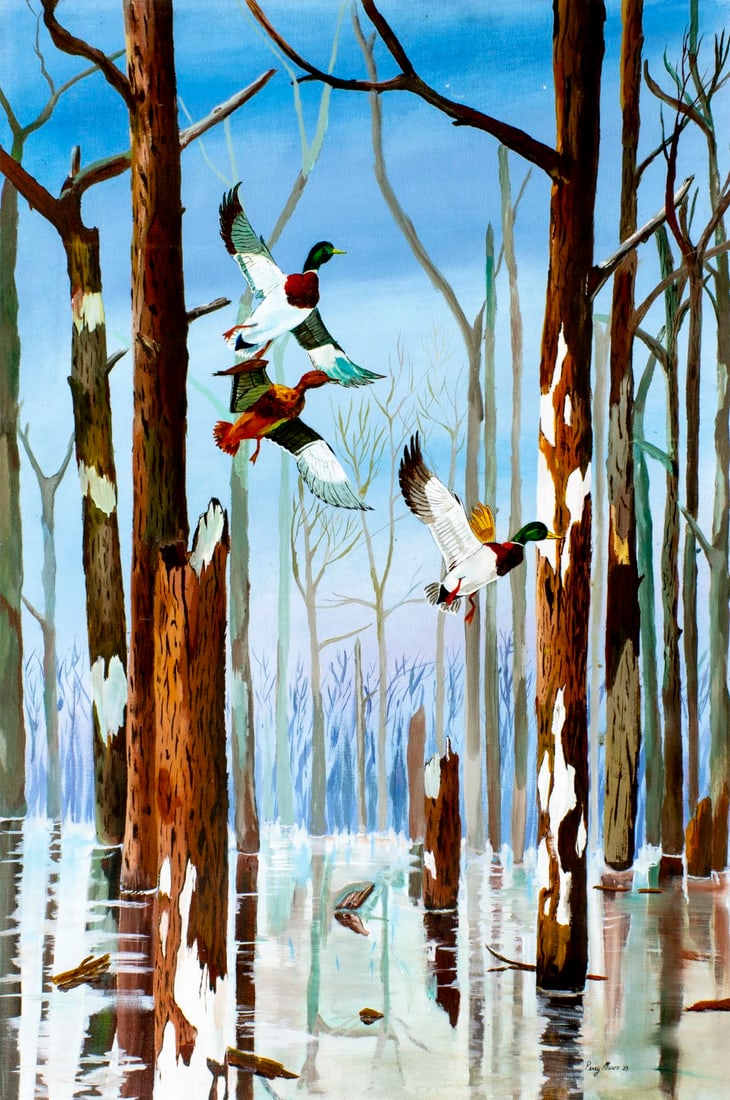 Perry Mason (US,20C) oil painting (1 of 12)