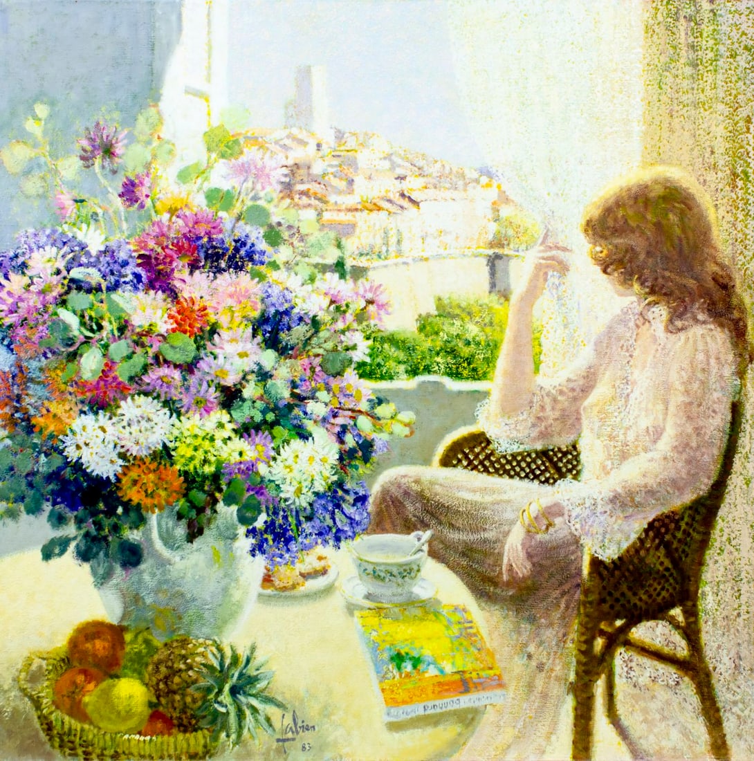 Louis Fabien (US,French,1924-?) oil painting (1 of 16)