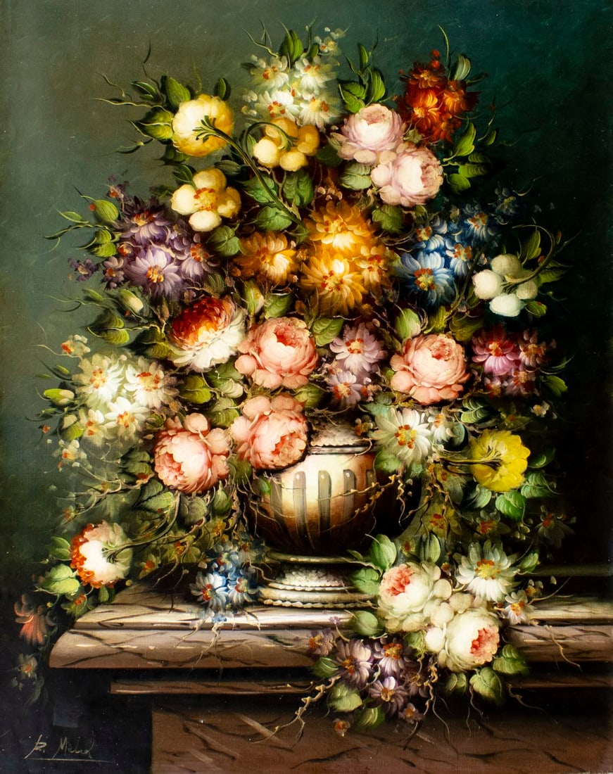 Roberto Michel (Spain,1944-?) oil painting (1 of 13)