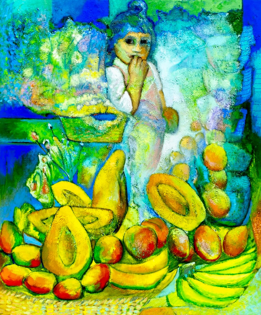 Jorge Ochoa (Mexico,b 1950) oil painting (1 of 14)