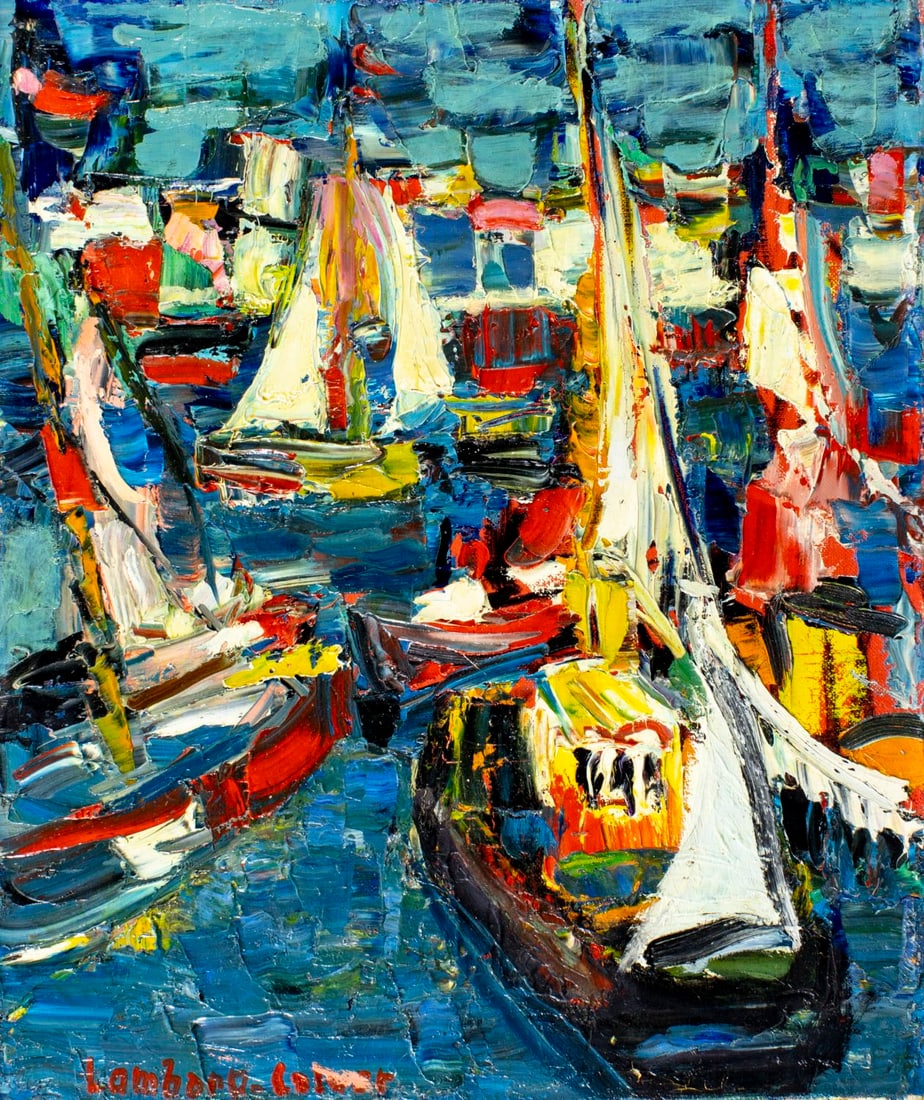 Lombard Calvet (France,20C) oil painting (1 of 14)