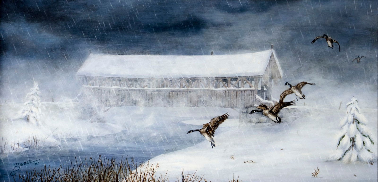 Glen Fortune Banse (NJ,1948-2018) oil painting (1 of 13)