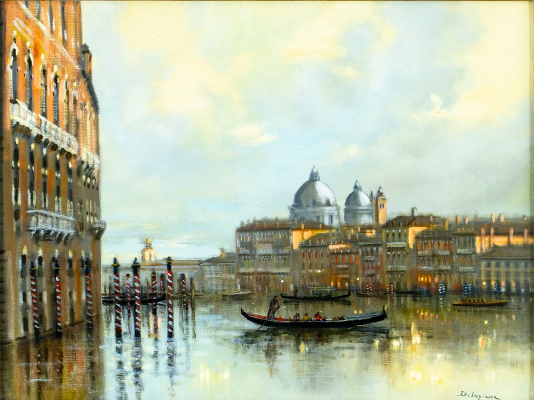 Roger Delapierre (Swiss,1935-2021) oil painting (1 of 15)