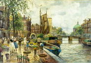 Franz Max Richter Reich (German,1896-1950) oil painting