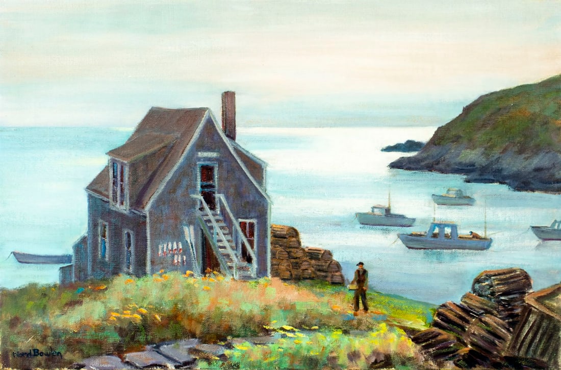 Nord Bowlen (MA,1909-2001) oil painting (1 of 12)