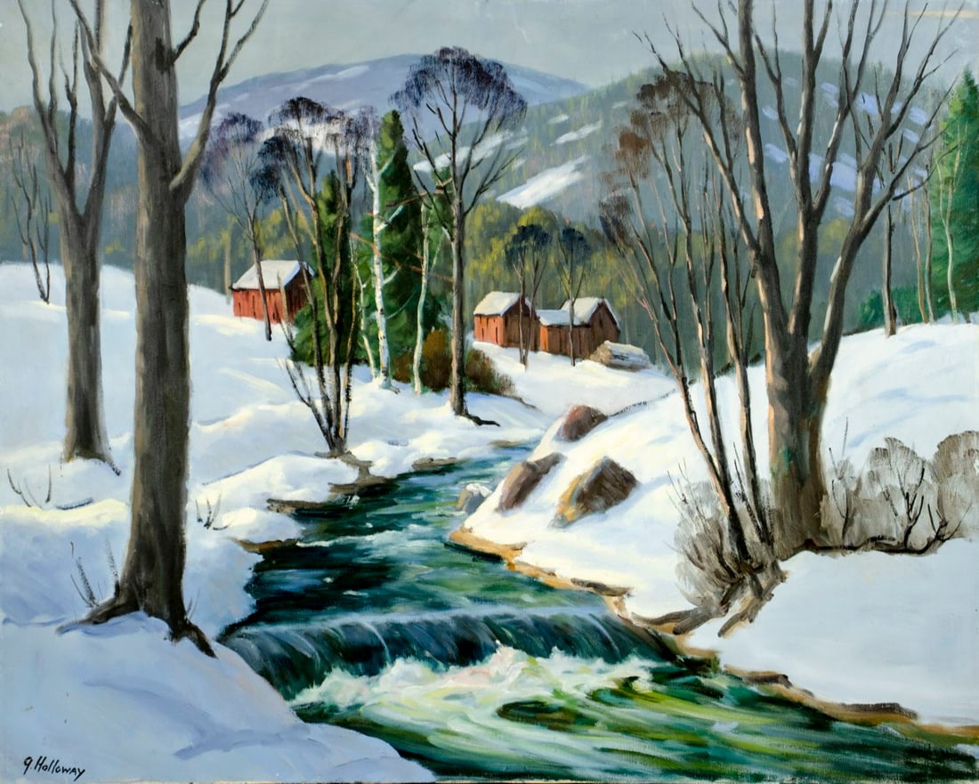 George Holloway (NJ,20C) oil painting (1 of 12)